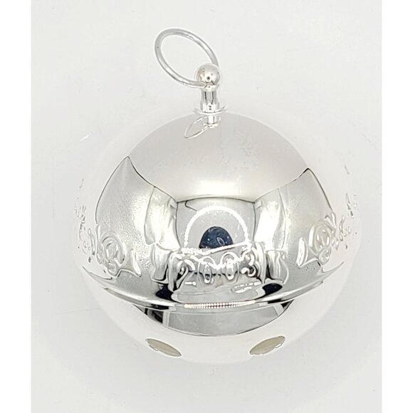 Wallace 2003 Limited Edition Annual Sleigh Bell Ornament Silver-Plated New - Picture 1 of 10